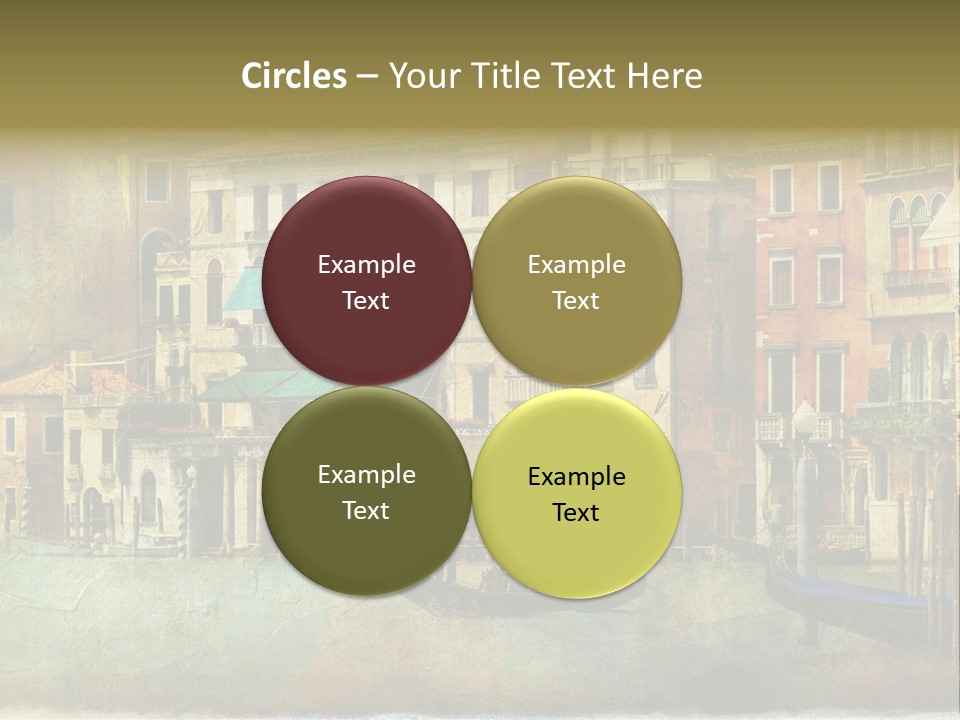 Building Cityscape View PowerPoint Template