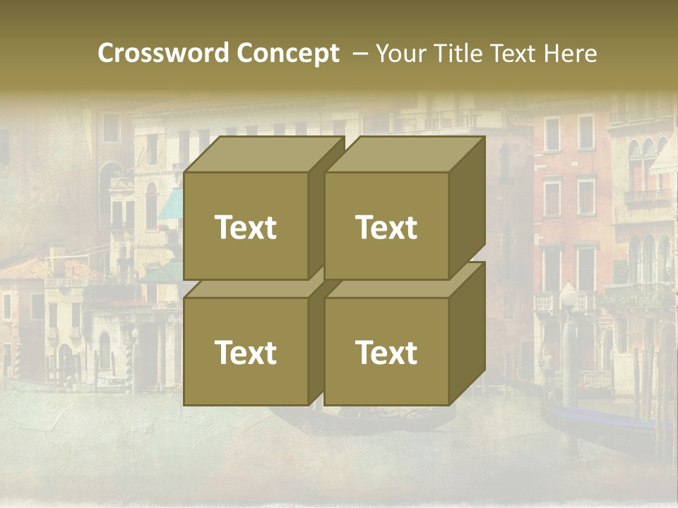 Building Cityscape View PowerPoint Template