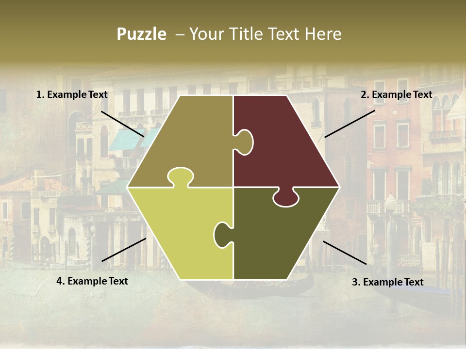 Building Cityscape View PowerPoint Template