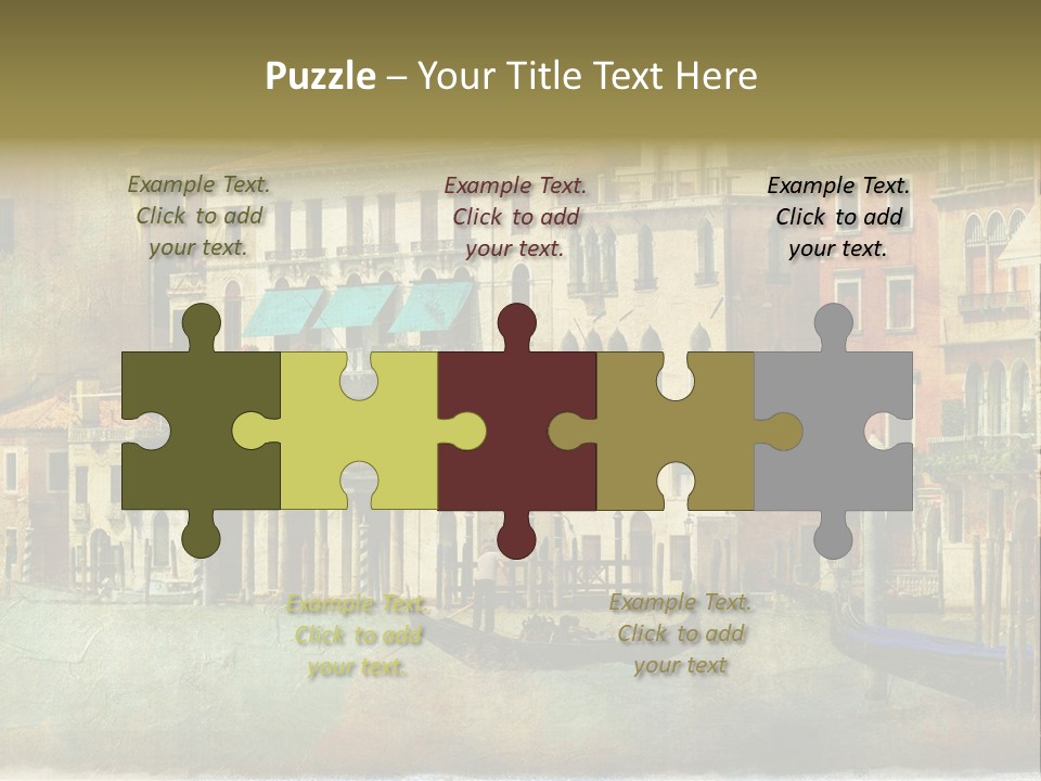 Building Cityscape View PowerPoint Template