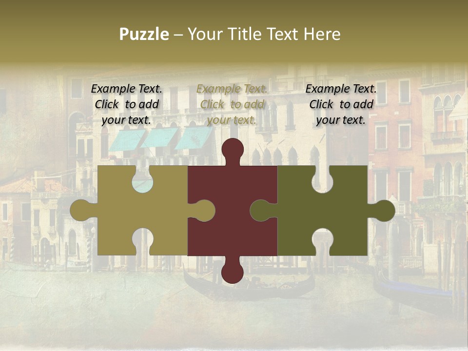 Building Cityscape View PowerPoint Template
