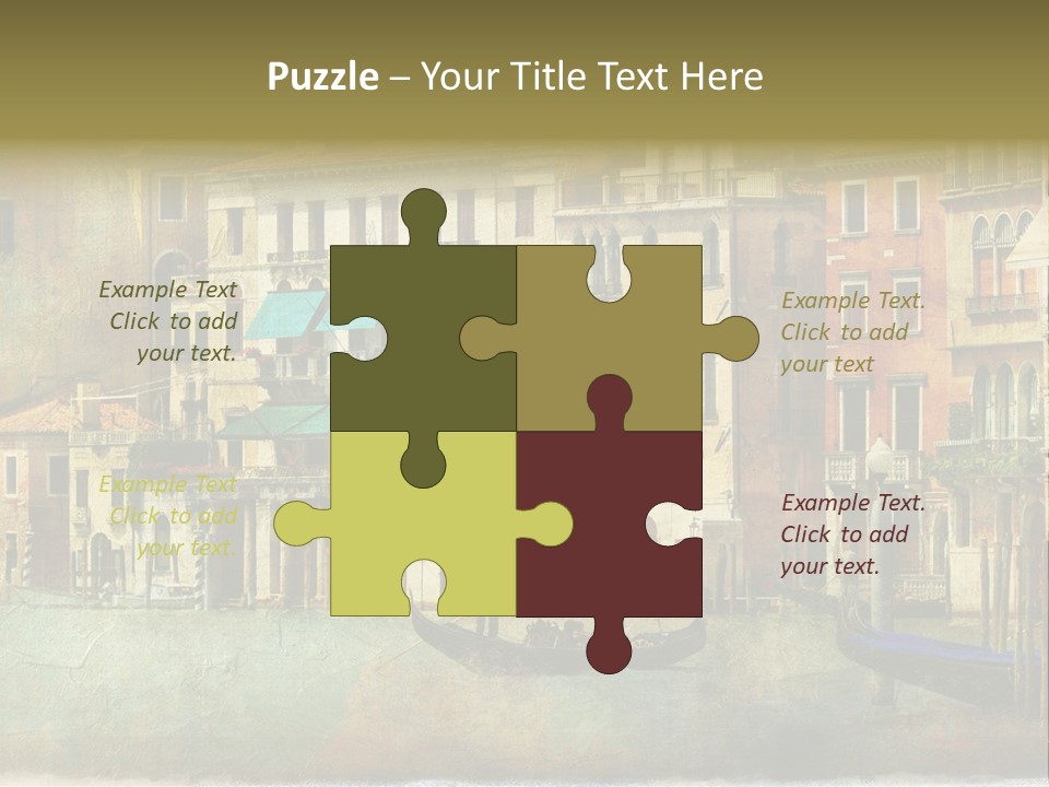 Building Cityscape View PowerPoint Template