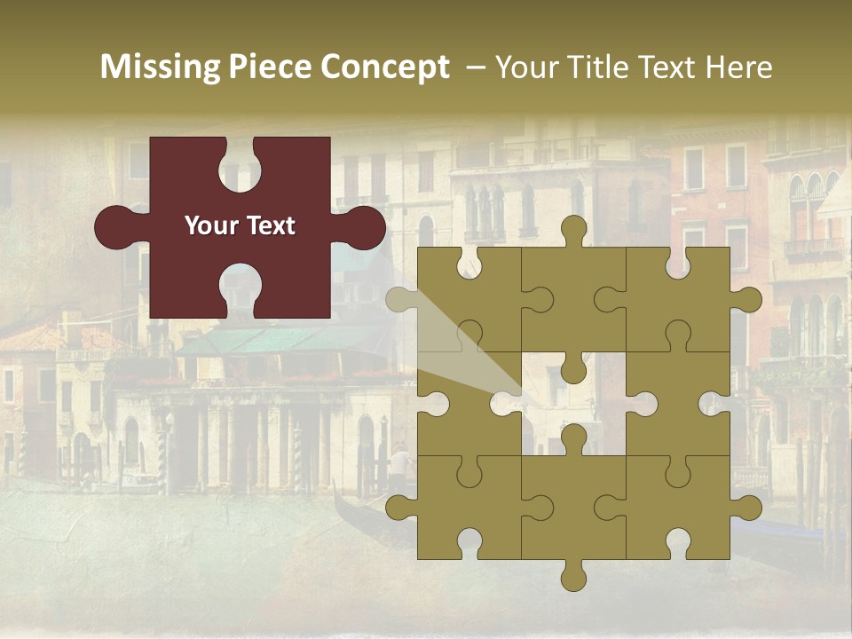 Building Cityscape View PowerPoint Template