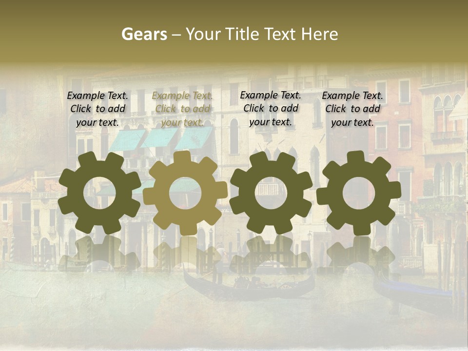 Building Cityscape View PowerPoint Template