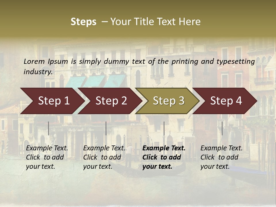 Building Cityscape View PowerPoint Template