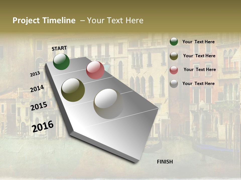 Building Cityscape View PowerPoint Template