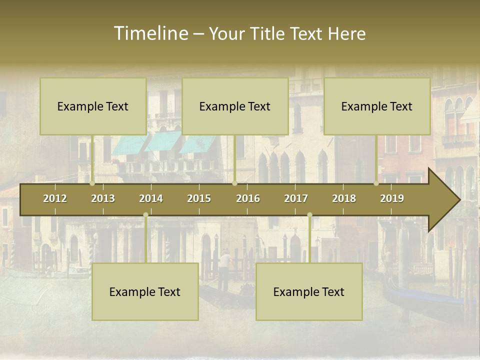 Building Cityscape View PowerPoint Template