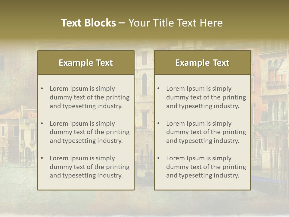 Building Cityscape View PowerPoint Template