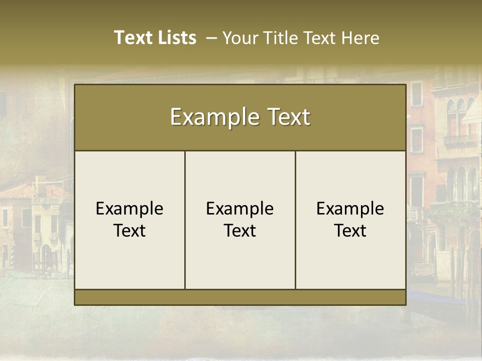 Building Cityscape View PowerPoint Template