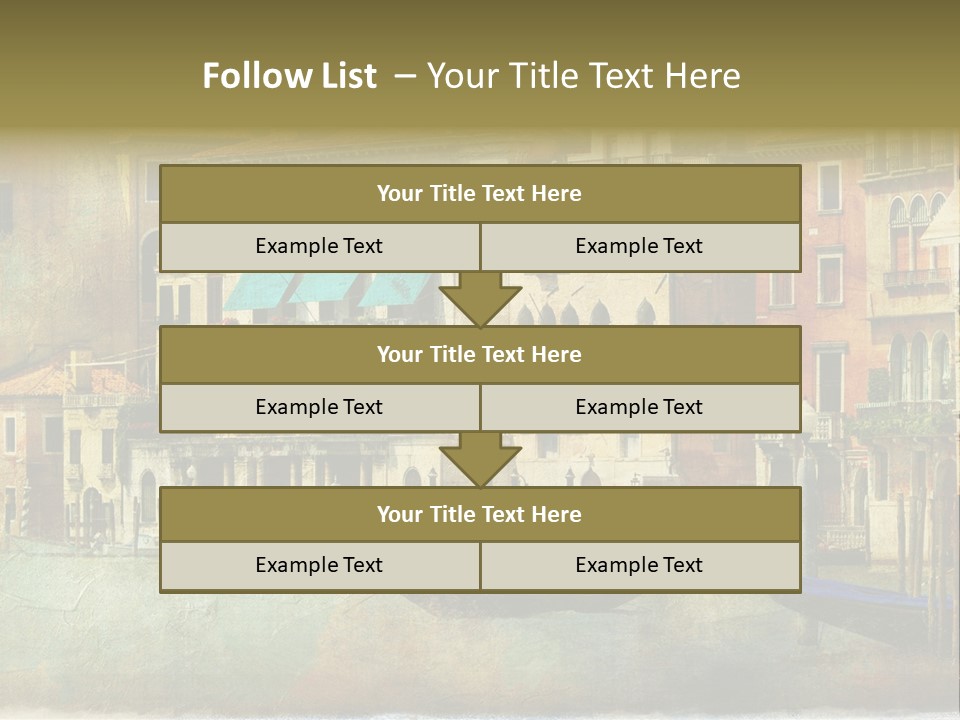 Building Cityscape View PowerPoint Template