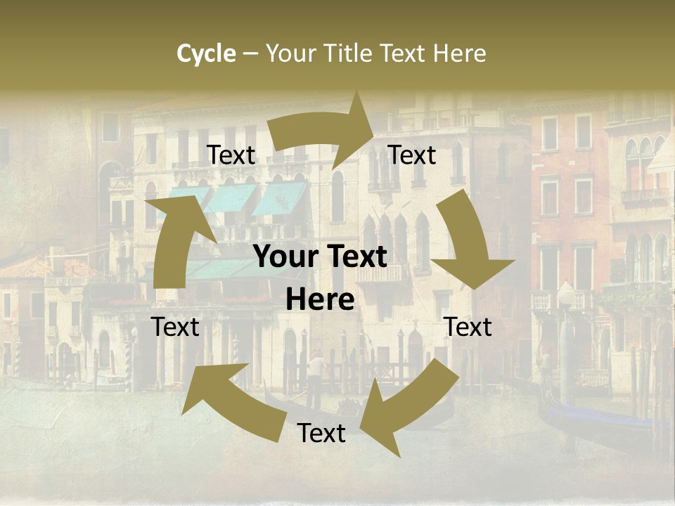 Building Cityscape View PowerPoint Template