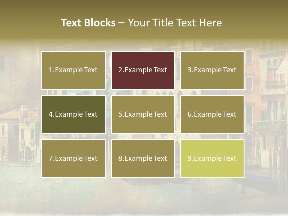 Building Cityscape View PowerPoint Template