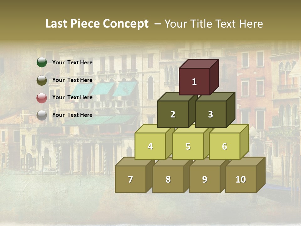 Building Cityscape View PowerPoint Template