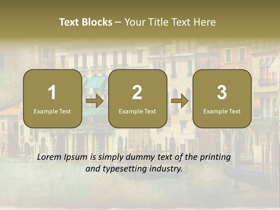 Building Cityscape View PowerPoint Template