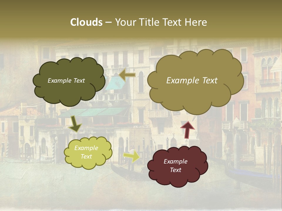 Building Cityscape View PowerPoint Template