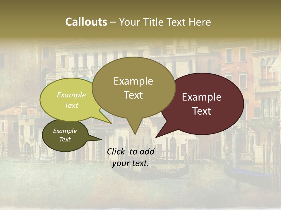 Building Cityscape View PowerPoint Template