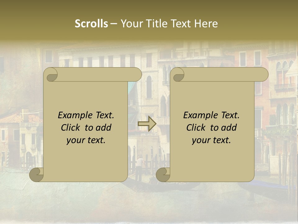 Building Cityscape View PowerPoint Template
