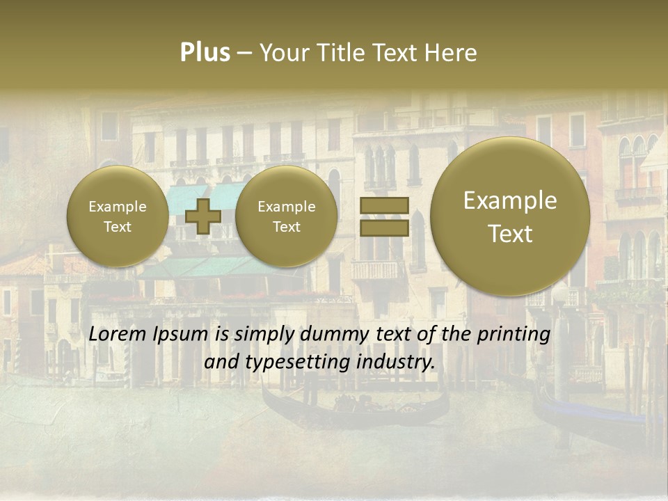 Building Cityscape View PowerPoint Template