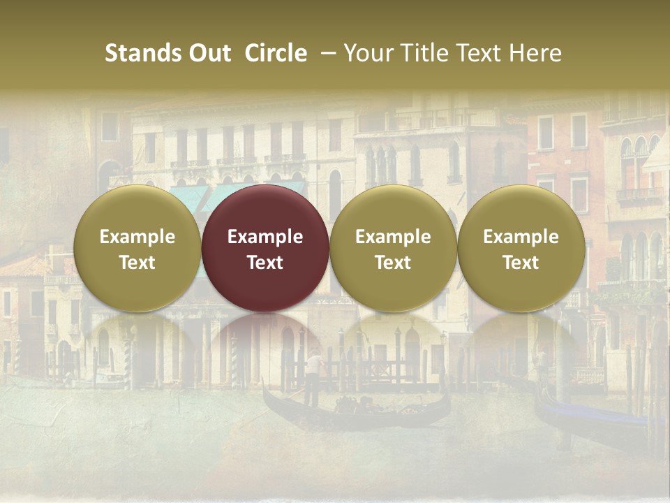 Building Cityscape View PowerPoint Template