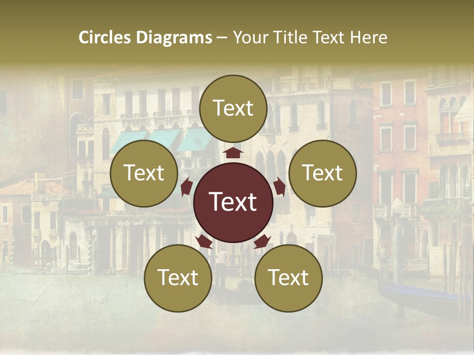 Building Cityscape View PowerPoint Template
