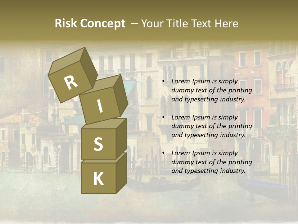 Building Cityscape View PowerPoint Template