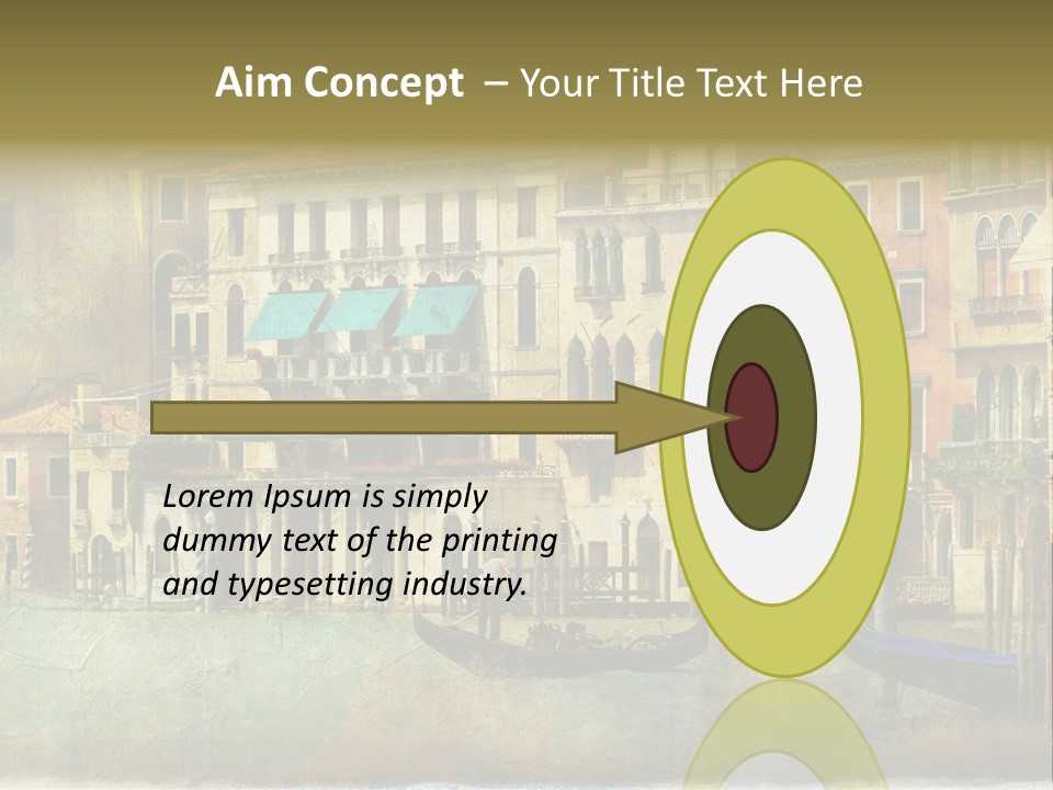 Building Cityscape View PowerPoint Template