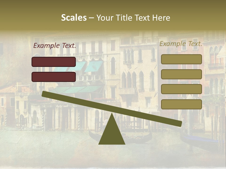 Building Cityscape View PowerPoint Template