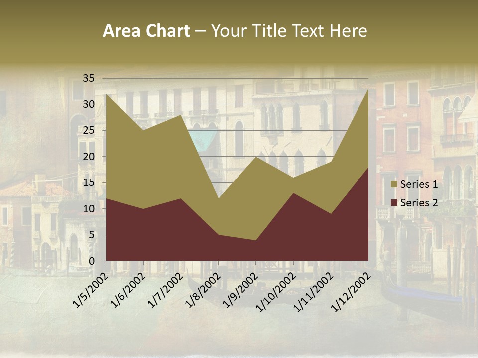 Building Cityscape View PowerPoint Template