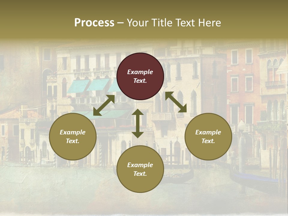 Building Cityscape View PowerPoint Template