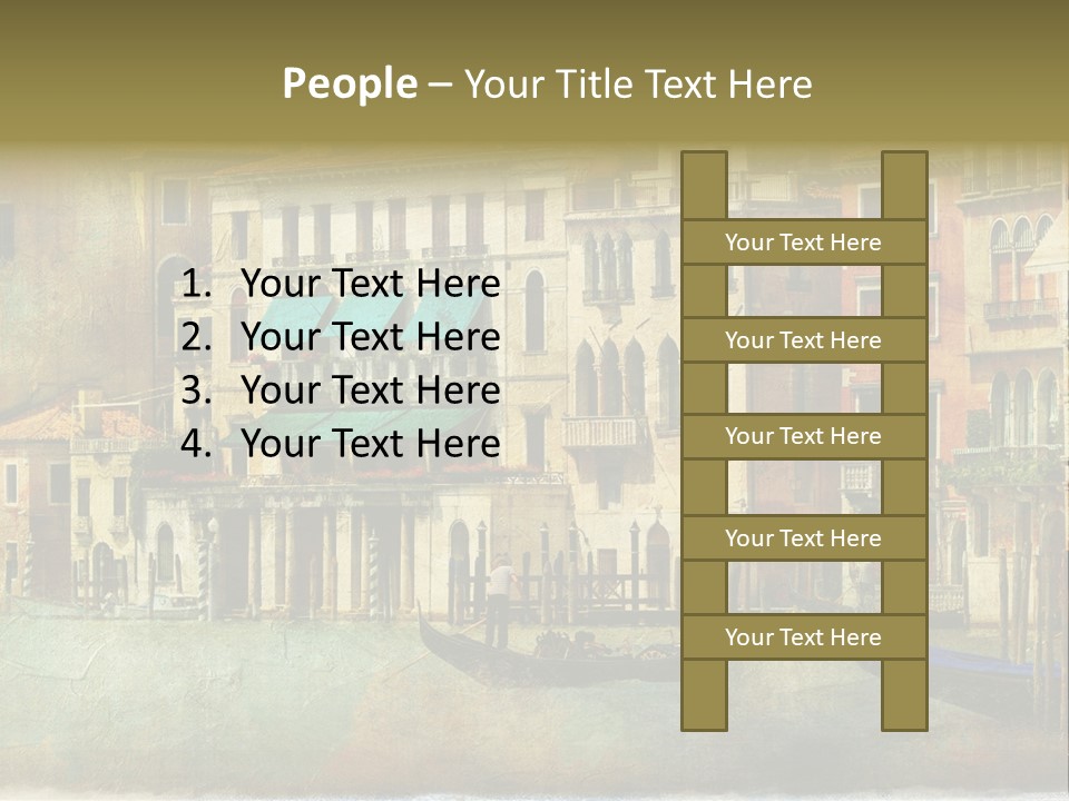 Building Cityscape View PowerPoint Template