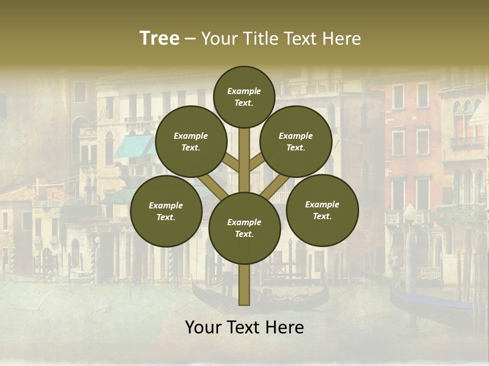 Building Cityscape View PowerPoint Template