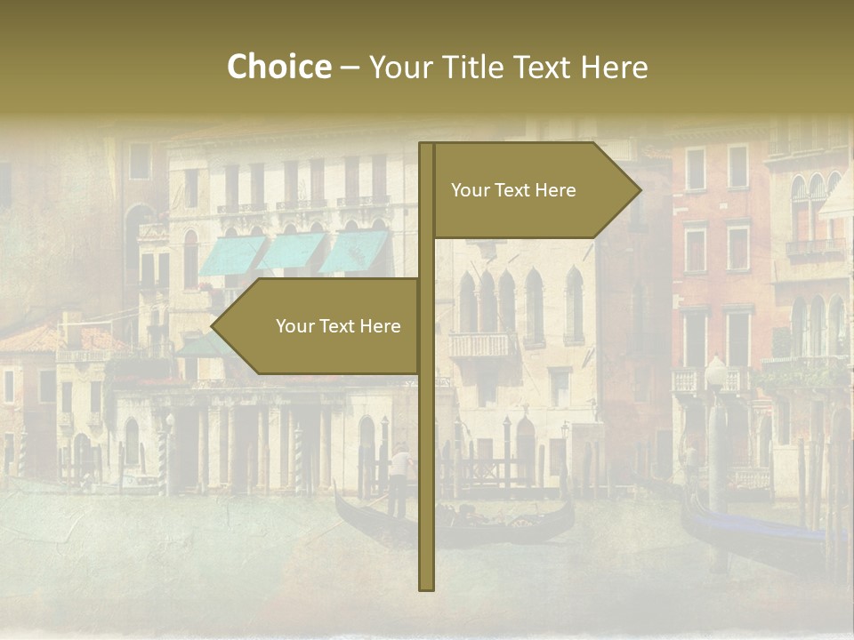 Building Cityscape View PowerPoint Template