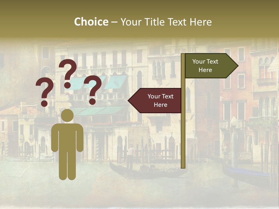 Building Cityscape View PowerPoint Template