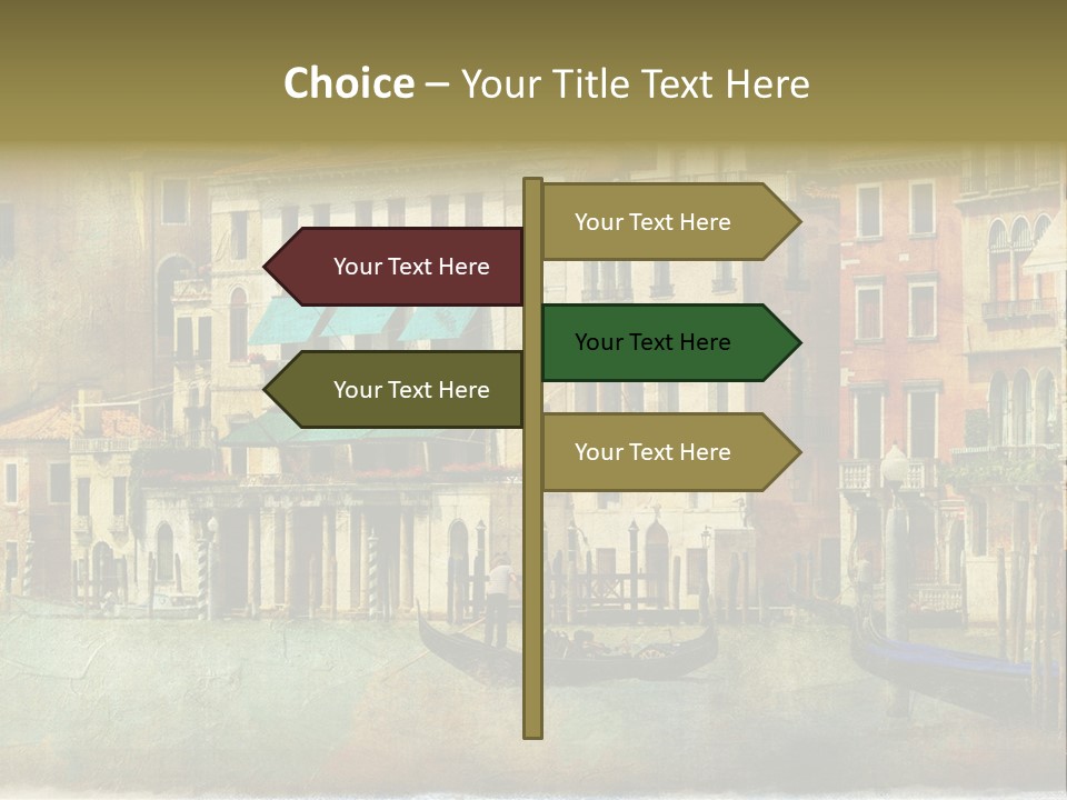 Building Cityscape View PowerPoint Template