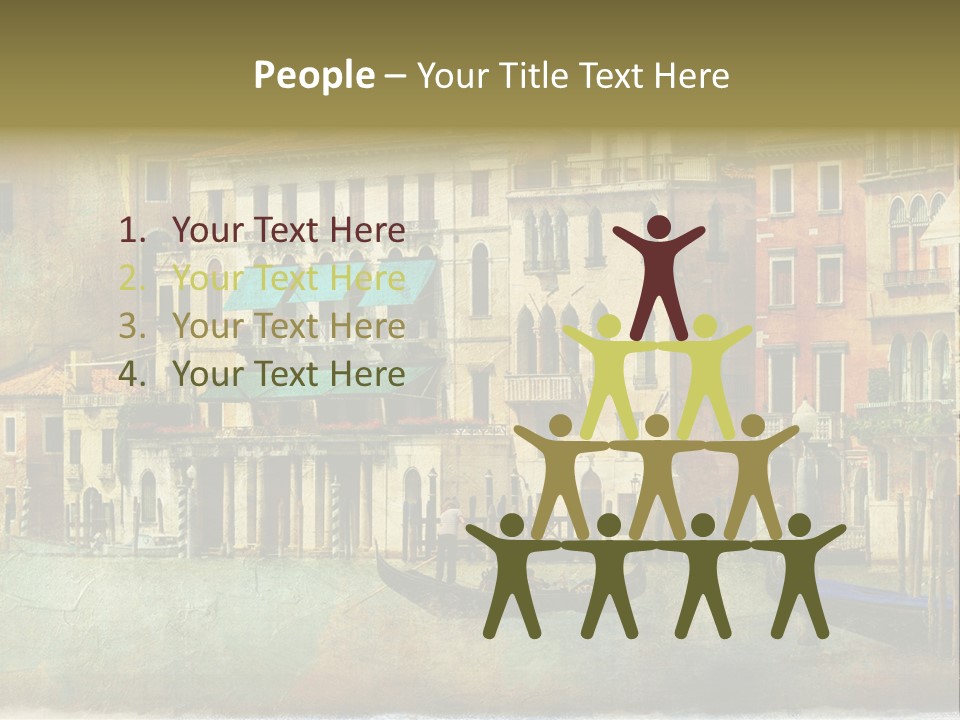 Building Cityscape View PowerPoint Template