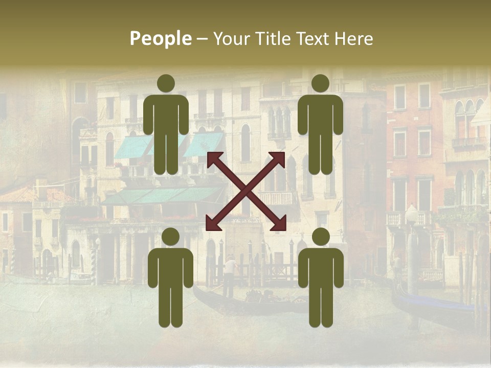 Building Cityscape View PowerPoint Template
