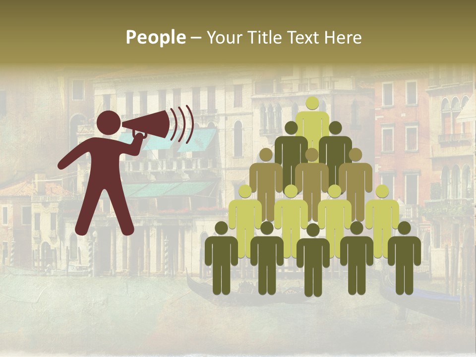 Building Cityscape View PowerPoint Template