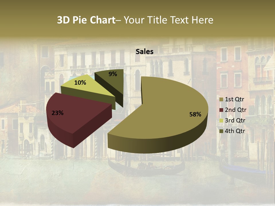 Building Cityscape View PowerPoint Template