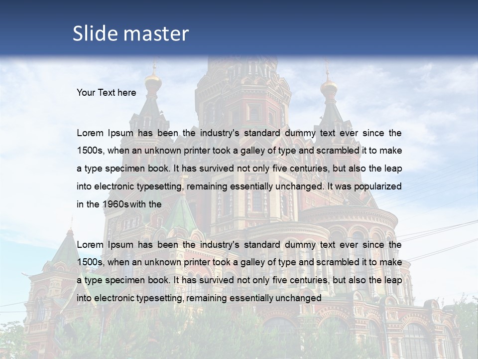 Petersburg Temple Heritage PowerPoint Template