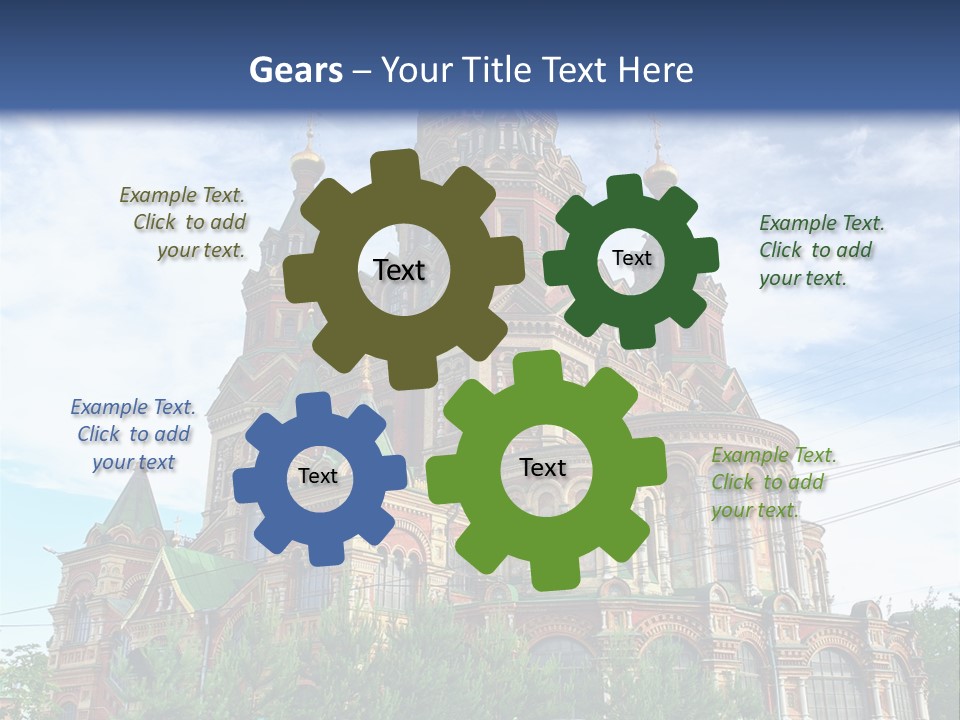 Petersburg Temple Heritage PowerPoint Template