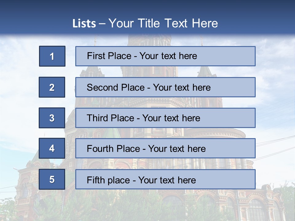 Petersburg Temple Heritage PowerPoint Template