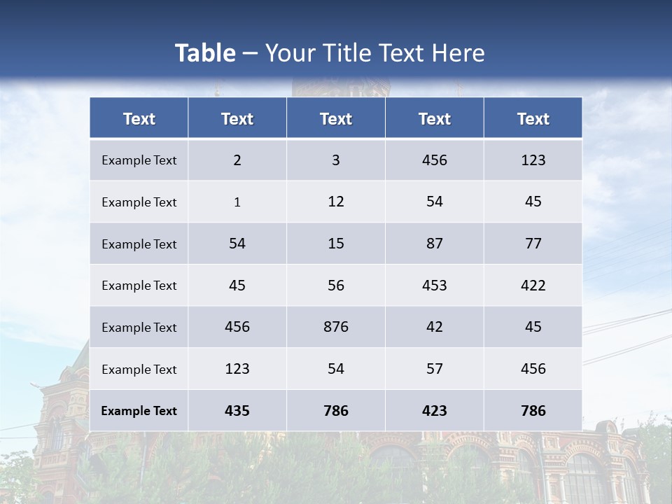 Petersburg Temple Heritage PowerPoint Template
