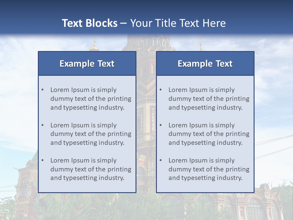 Petersburg Temple Heritage PowerPoint Template