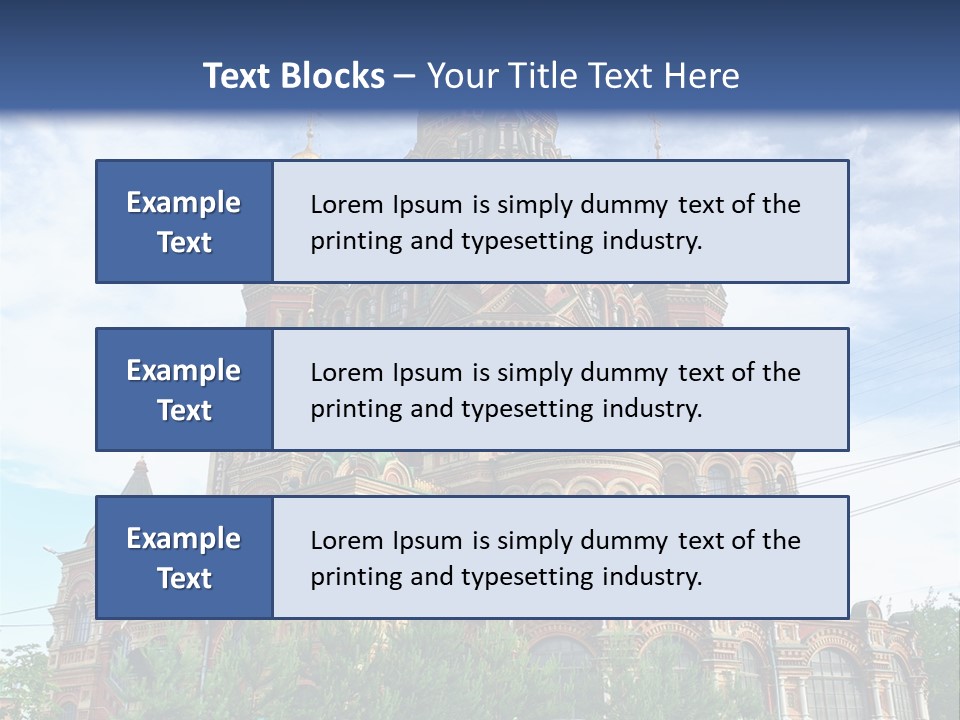 Petersburg Temple Heritage PowerPoint Template