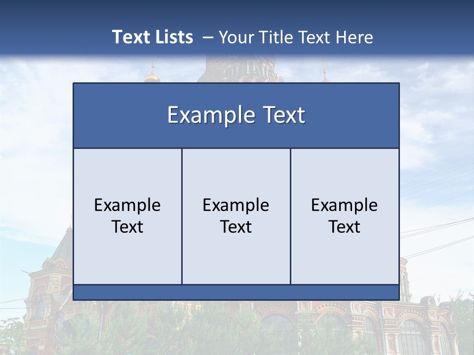 Petersburg Temple Heritage PowerPoint Template