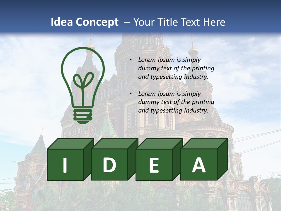 Petersburg Temple Heritage PowerPoint Template