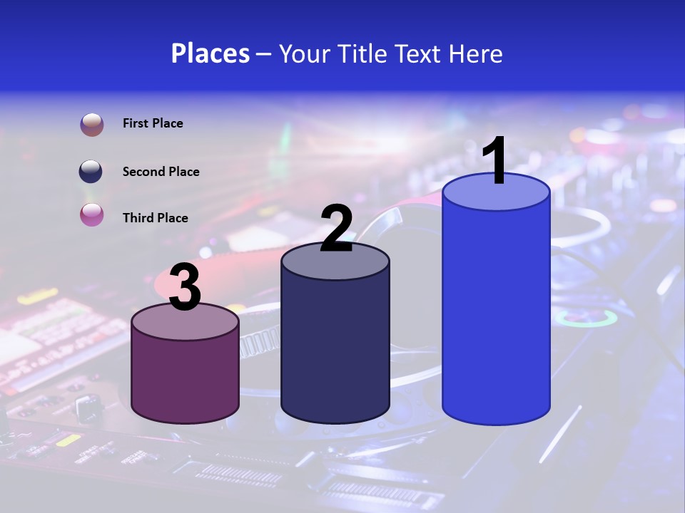 Buttons Nightlife Disc PowerPoint Template