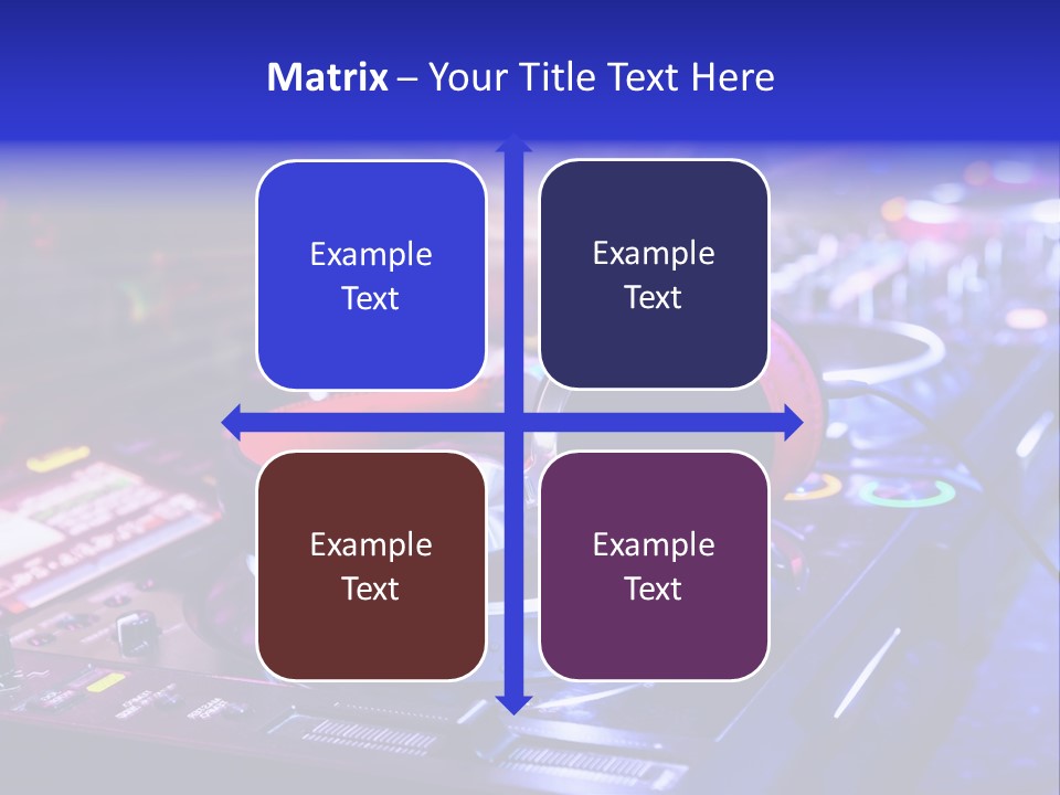 Buttons Nightlife Disc PowerPoint Template