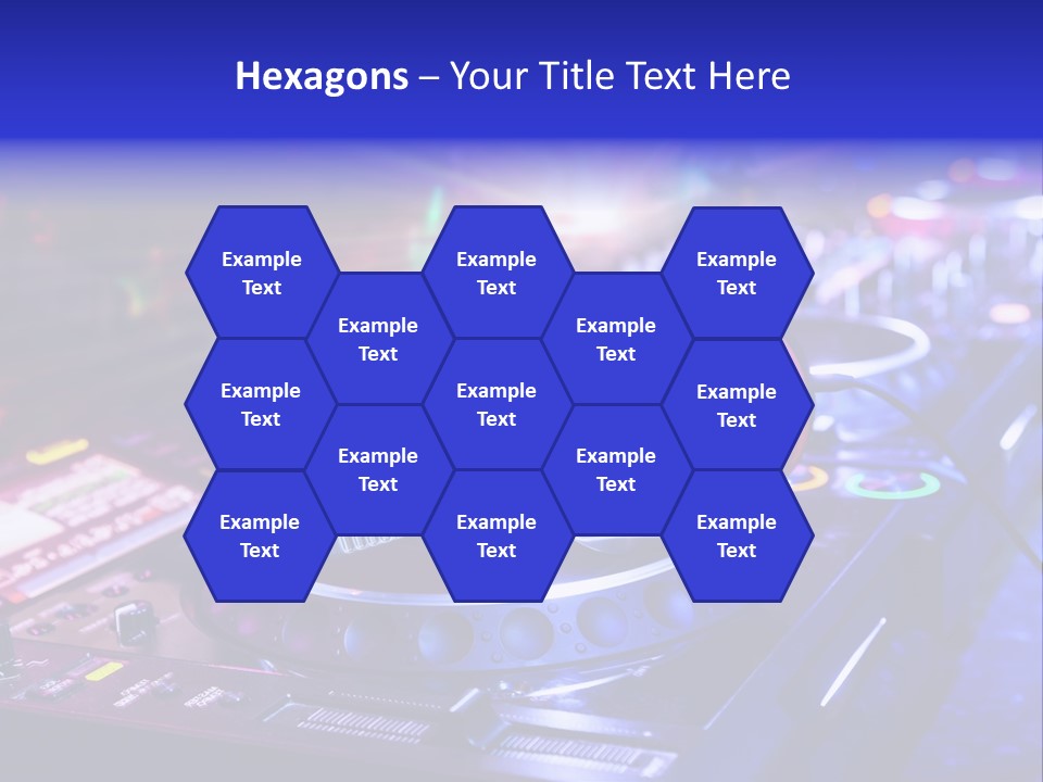 Buttons Nightlife Disc PowerPoint Template