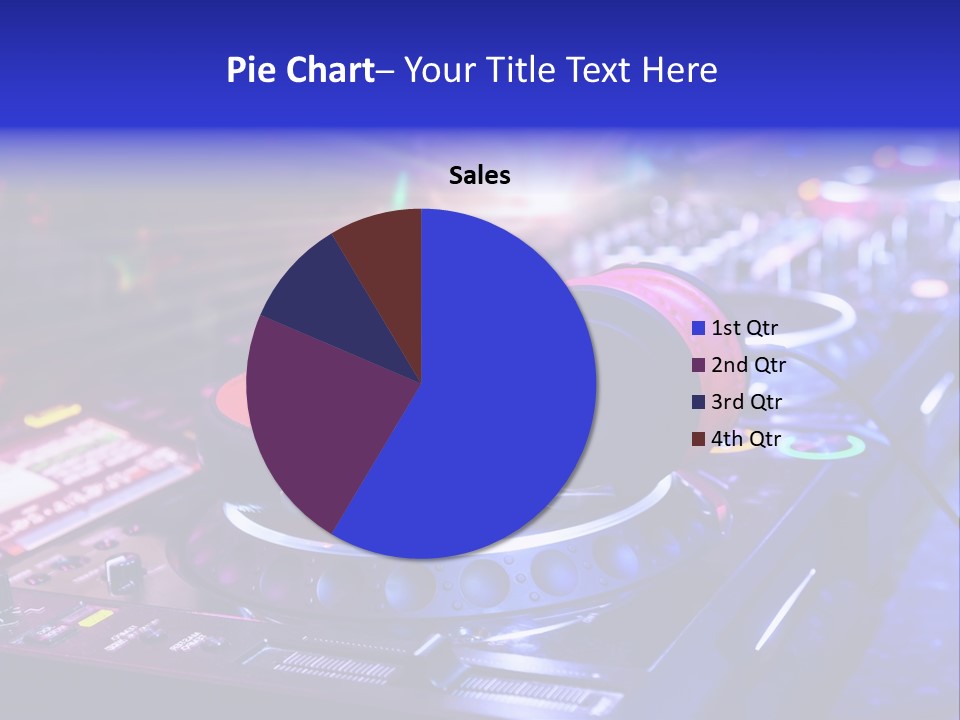 Buttons Nightlife Disc PowerPoint Template